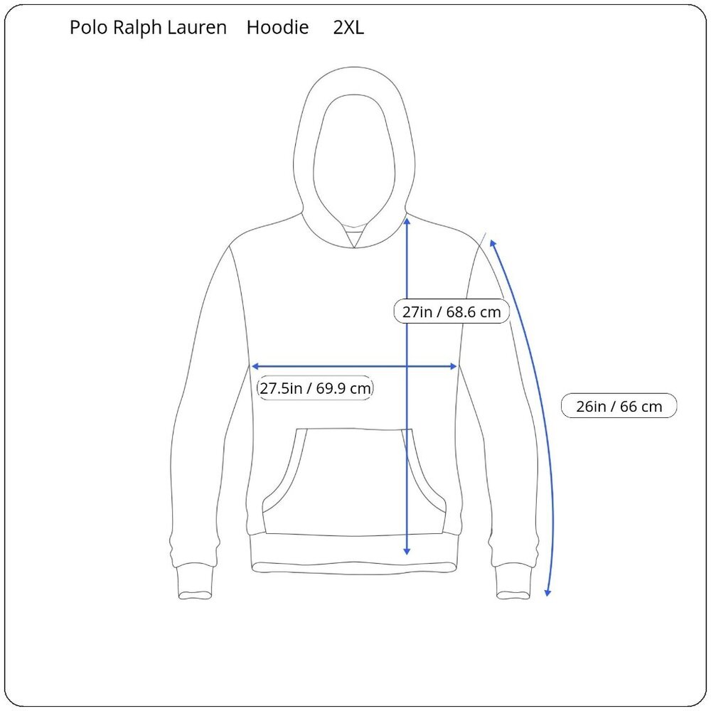 Polo Ralph Lauren 2XL Red Full Zip Distressed Hoodie Sweatshirt Blue Pony - Picture 3 of 14